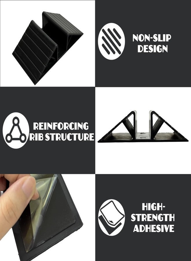 asdmm Pet Gate Triangle Stabilizer Support, Anti-Kick Fall Prevention Reinforcement Card Slot for 4/5 Inch Fence Barrier Stair Railing (2) - Image 3